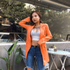 Dulzura blazer dress long coat outwear pocket office OL streetwear clothes 2022 autumn winter jacket oversized plus size button