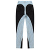 [EAM] High Waist Color-block Denim Long Casual Wide Leg Jeans Loose Women Trousers Tide Spring Autumn 2022 1DE3321