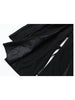 [EAM]  Women Black Pleated Split Big Size Blazer Lapel Long Sleeve Loose Fit  Jacket Tide Spring Autumn 2023 1Y053