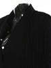 [EAM]  Women Black Tassels Irregular Casual Blazer Lapel Long Sleeve Loose Fit Jacket Spring Autumn 2023 1DE7086