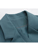 [EAM]  Women Blue Button Ribbon Big Size Blazer Lapel Long Sleeve Loose Fit  Jacket Tide Spring Autumn 2023 1Z705