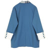[EAM]  Women Blue Plaid Split Joint Big Size Blazer Lapel Long Sleeve Loose Fit  Jacket Spring Autumn 2022 1S347
