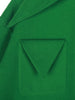 [EAM]  Women Green Big Size Casual Blazer Lapel Long Sleeve Loose Fit Jacket Tide Spring Autumn 2023 1DE4358
