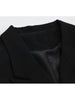 [EAM]  Women Irregular Bandage Spliced Blazer Lapel Long Sleeve Loose Fit Jacket Tide Spring Autumn 20231DA710