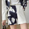 [EAM]  Women Pattern Printed Big Size Blazer Lapel Long Sleeve Loose Fit Jacket Tide Spring Autumn 2022 1DE1723