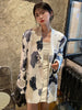 [EAM]  Women Pattern Printed Big Size Casual Blazer Lapel Long Sleeve Loose Fit Jacket Spring Autumn 2023 1DE2284