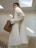 [EAM]  Women White Hem Slit Big Size Blazer Lapel Long Sleeve Loose Fit Jacket Tide Spring Autumn 2023 1DF0022
