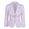 EAS-New Womens Color Blazer Jacket Suit Work Casual Basic Long Sleeve Candy Button  4 Size 7 Colors