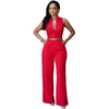 11 Colors Fashion Women Jumpsuit 2022 Summer Overalls Belted Wide Leg Jumpsuit macacao long pant Elegant Jumpsuits