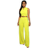 11 Colors Fashion Women Jumpsuit 2022 Summer Overalls Belted Wide Leg Jumpsuit macacao long pant Elegant Jumpsuits