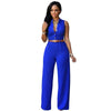 11 Colors Fashion Women Jumpsuit 2022 Summer Overalls Belted Wide Leg Jumpsuit macacao long pant Elegant Jumpsuits