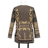 EVLOOKS Autumn 4XL Size Blazer Long Sleeve V-Neck Beaded Jacket Elegant Cnlalaxury Female  Trend Chic Woman 2023 New