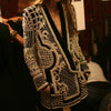 EVLOOKS Autumn 4XL Size Blazer Long Sleeve V-Neck Beaded Jacket Elegant Cnlalaxury Female  Trend Chic Woman 2023 New