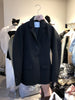 [EWQ] Korea 2022 Autumn Versatile Solid Color Slim Waist Notched Suit Coat Women Black Blazer Jacket Female 16R25