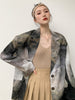 [EWQ] Korea Coats Painting Printing Suit Jacket Loose Single Breasted Design Long Sleeve Causal Blazer 2023 Autumn 16Y1144