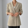 [EWQ] Korean Chic Minimalist Temperament Lapel One Button Waist Slim Double Pocket Long Sleeve Suit Coat Female 16E3968