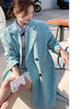 [EWQ] Notched Collar Single Breasted Blazer Coat For Women 2023 Autumn  Women's Clothing Loose Suit 16Y2834