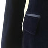 EXCELLENT QUALITY 2023 Stylish Classic Designer Blazer for Women Satin Shawl Collar Velvet Blazer Jacket