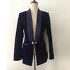EXCELLENT QUALITY 2023 Stylish Classic Designer Blazer for Women Satin Shawl Collar Velvet Blazer Jacket