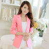 Women Blazers And Jackets Casual Single Button Blazer Femme Summer Korean Style Solid Lady Jacket Plus Size S-XXL