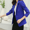 Women Blazers And Jackets Casual Single Button Blazer Femme Summer Korean Style Solid Lady Jacket Plus Size S-XXL