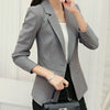 Women Blazers And Jackets Casual Single Button Blazer Femme Summer Korean Style Solid Lady Jacket Plus Size S-XXL