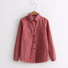 2022 Autumn New Women's Plaid Shirt Brand Cotton Casual Women Long Sleeve Blouses Tops Feminina Office Ladies Blouse Blusas