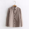 2022 Autumn New Women's Plaid Shirt Brand Cotton Casual Women Long Sleeve Blouses Tops Feminina Office Ladies Blouse Blusas
