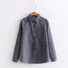 2022 Autumn New Women's Plaid Shirt Brand Cotton Casual Women Long Sleeve Blouses Tops Feminina Office Ladies Blouse Blusas