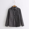 2022 Autumn New Women's Plaid Shirt Brand Cotton Casual Women Long Sleeve Blouses Tops Feminina Office Ladies Blouse Blusas
