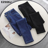 EZSSKJ  slim pencil Jeans Woman High Waist  trousers Denim Trousers Washed Denim harem Pants loose long Pants