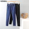 EZSSKJ  slim pencil Jeans Woman High Waist  trousers Denim Trousers Washed Denim harem Pants loose long Pants