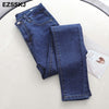 EZSSKJ  slim pencil Jeans Woman High Waist  trousers Denim Trousers Washed Denim harem Pants loose long Pants