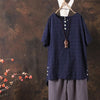 Women Blouse Cotton Linen Top Solid Buttons Irregular Hem Shirt Short Sleeve Chemise Femme Casual Loose Blusas Plus Size
