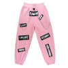 Egirl Y2k Pants Jogger Jogging Women Pink Letter Print Streetwear Sweatpants High Waist Hip Hop Track Sports Trousers