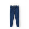 Elastic Denim Jeans Women Plus Size 3 4 5 XL Casual Female Slim Pencil Pants Blue Black Trousers KKFY111