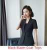 Elegant Apricot Blazer Coat 2022 Summer Short Sleeve Blazers & Jackets Ladies Office Beauty Salon Outwear Tops Uniform Styles
