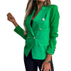 Elegant Blazer  Chic Autumn Office Lady Lapel Formal Suit Jacket  Regular Length Suit Coat