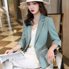 Elegant Blazers Womens Basic Outwear Single Breasted Solid Casual Daily Korean Style Office Lady Tops 2023