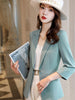 Elegant Blazers Womens Basic Outwear Single Breasted Solid Casual Daily Korean Style Office Lady Tops 2023