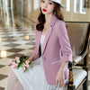 Elegant Blazers Womens Basic Outwear Single Breasted Solid Casual Daily Korean Style Office Lady Tops 2023