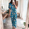 Elegant Button Draped Bandage Lady Shirt Dress  Casual Short Sleeve Beach Long Dress Summer Sexy Deep V Women Party Dress