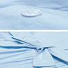 Elegant Dress Women Tender Solid Blue French A-line Sashes Empire Mid-calf Single Breasted Casual Office Ladies Vestidos