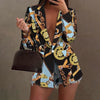 Elegant Formal Coats 2022 VONDA Women Long Sleeve Printed Suit Blazers Casual Turn Down Collar Office Jackets Outerwear Veste