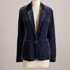 Elegant Golden Velvet Women Blazers Long Sleeve Big Pockets Single Button Autumn Winter Lapel Office Suit Jacket Coat Workwear