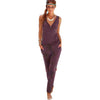 Elegant Ladies Jumpsuit Women Summer Sleeveless V-Neck Long Trousers Women Casual Sexy Playsuit Overalls Jumpsuits Pants #LH