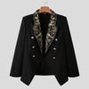 Elegant Office Blazer 2022 VONDA Women Printed Double Breasted Lapel Collar Suit Blazers Casual Long Sleeve Coats Veste Femme