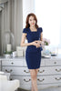 Elegant Pink Slim Summer Professional Business Women Work Suits With 2 Pieces Tops And Skirt Ladies Blazers Outfit S-4XL