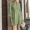 Elegant Sexy Double Breasted Ladies Suit Dress Solid Turn-down Collar Blazer Party Dress Autumn Women Casual Dresses New