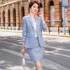 Elegant Thick Skirt Suit Women Girl Pink White Blue Casual Plaid Two Pieces Set Female Ladies Winter Clothes